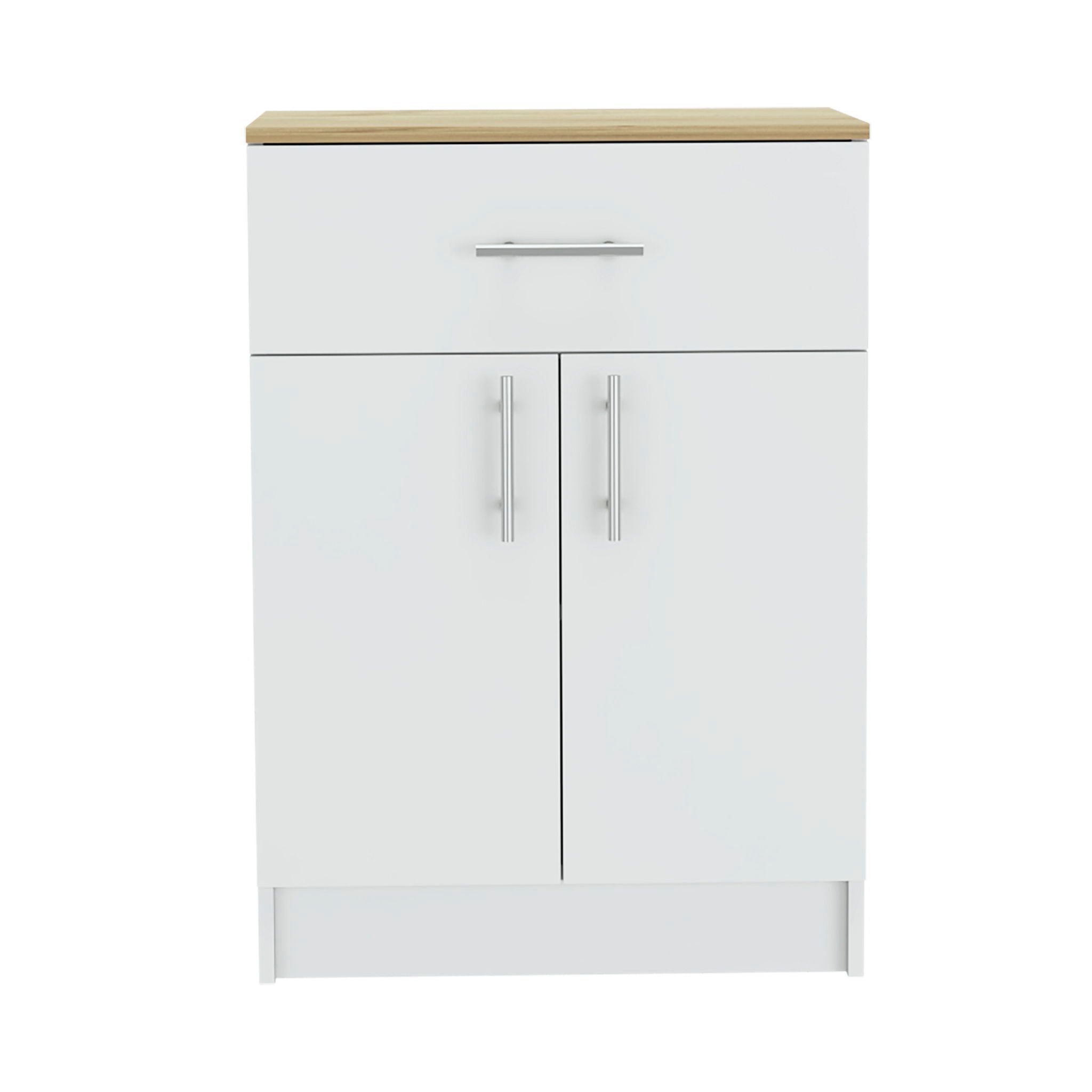 Pantry Organizer Cabinet One Drawer, Two Interior Shelves, Two Doors -