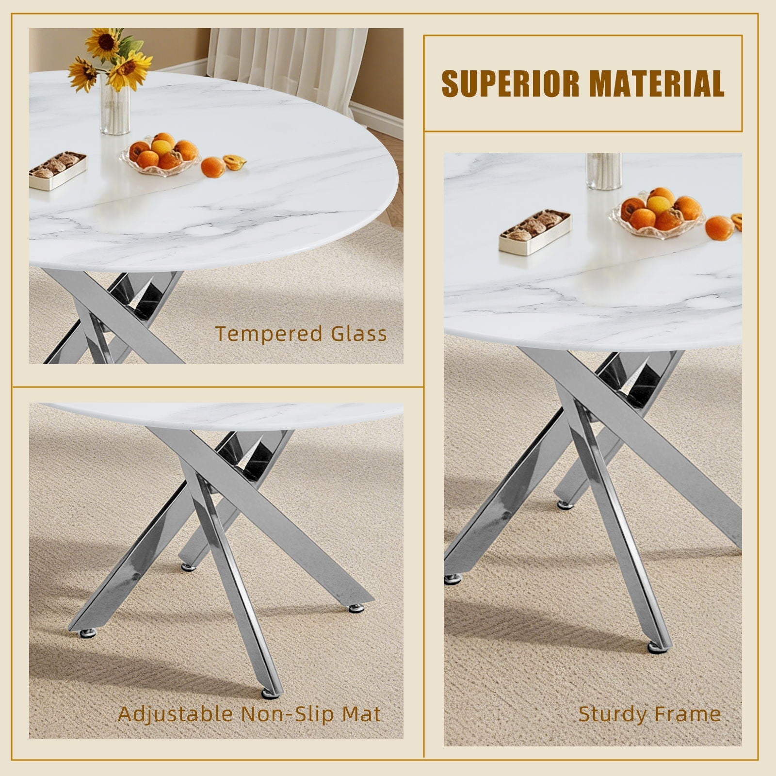 Modern Round Table For Dining Room