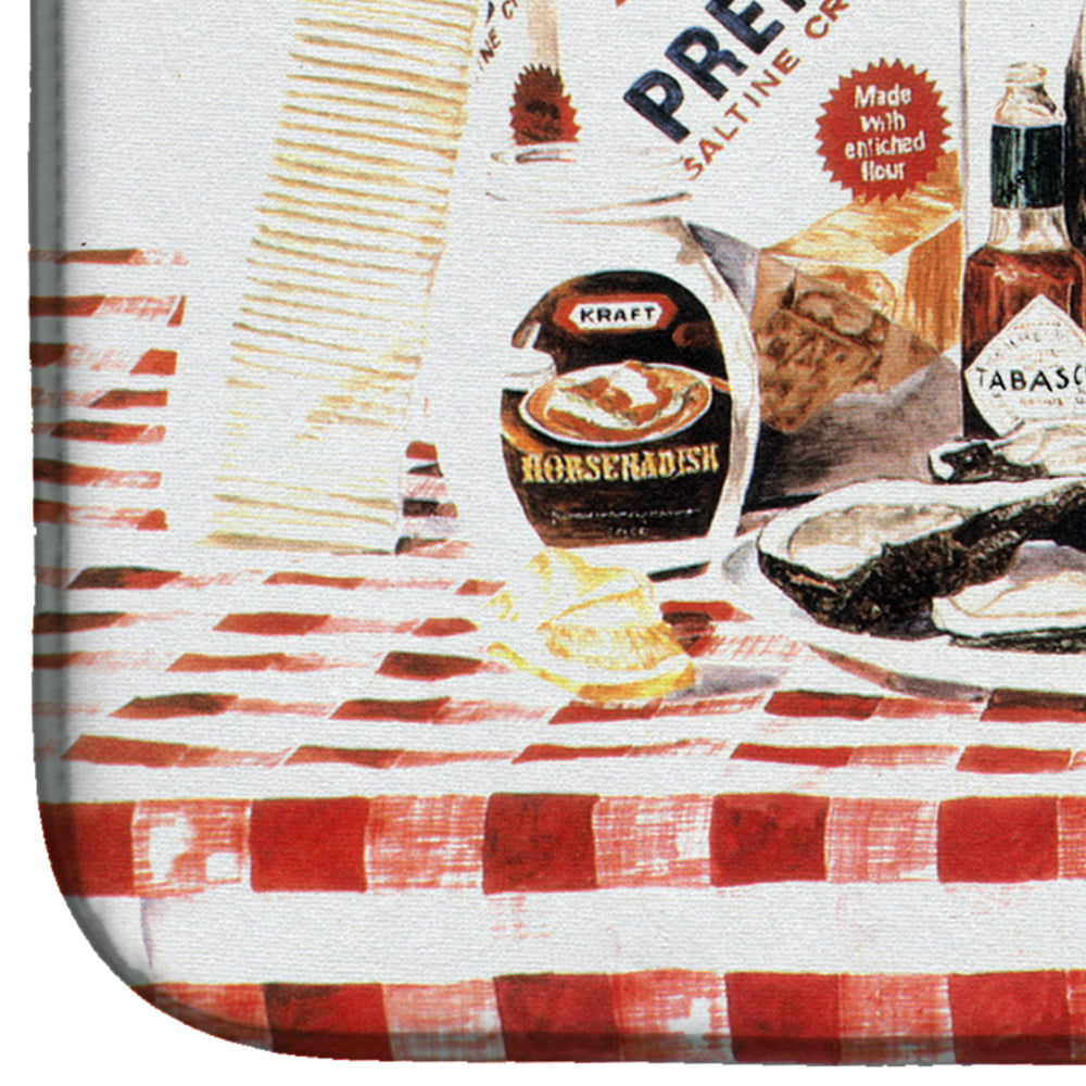 Barq's oysters Dish Drying Mat – Absorbent, Artistic Kitchen Essentials 1004DDM