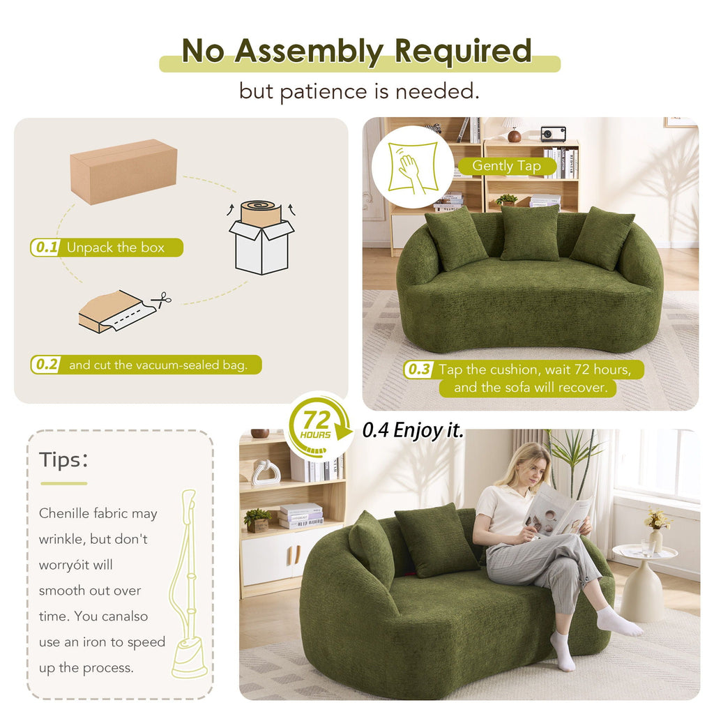 Loveseat Sofa, Compact Design For Small Spaces