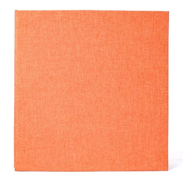 16-inch 20 Pages Self Adhesive Photo Album DIY Scrapbook Rustic Linen Cloth Cover Personalize Album for Wedding Memory Album  Home Decor House Decoration DIY Memorable Gifts For Loved Ones
