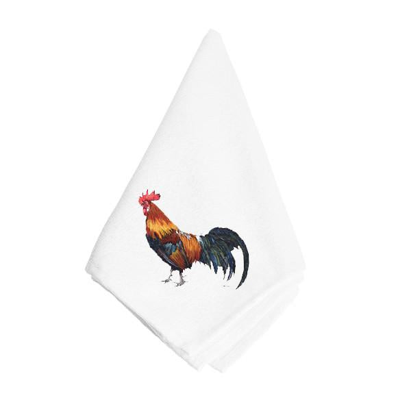 Rooster  Cloth Napkin, Fabric Table Napkin, Reusable, printed in the USA