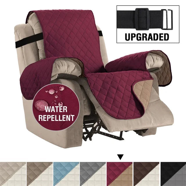 Waterproof Recliner Cover Snap Fixed Pet Dog Kids Sofa Mat Couch Slipcovers