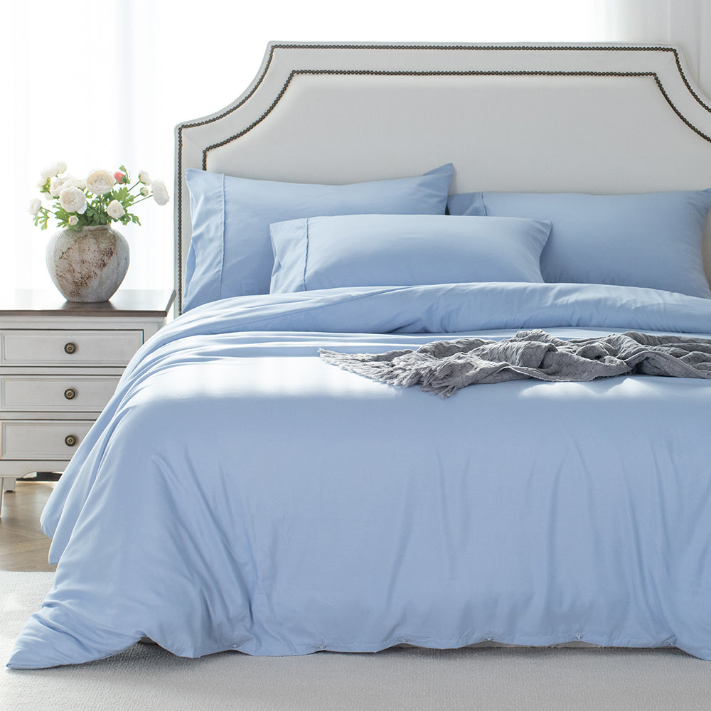 Kasentex Spring Duvet Cover Bedding Set with Duvet Cover, Pillowcase, Fitted Sheet, Hypoallergenic and Breathable, Room Decor, Graduation Gifts