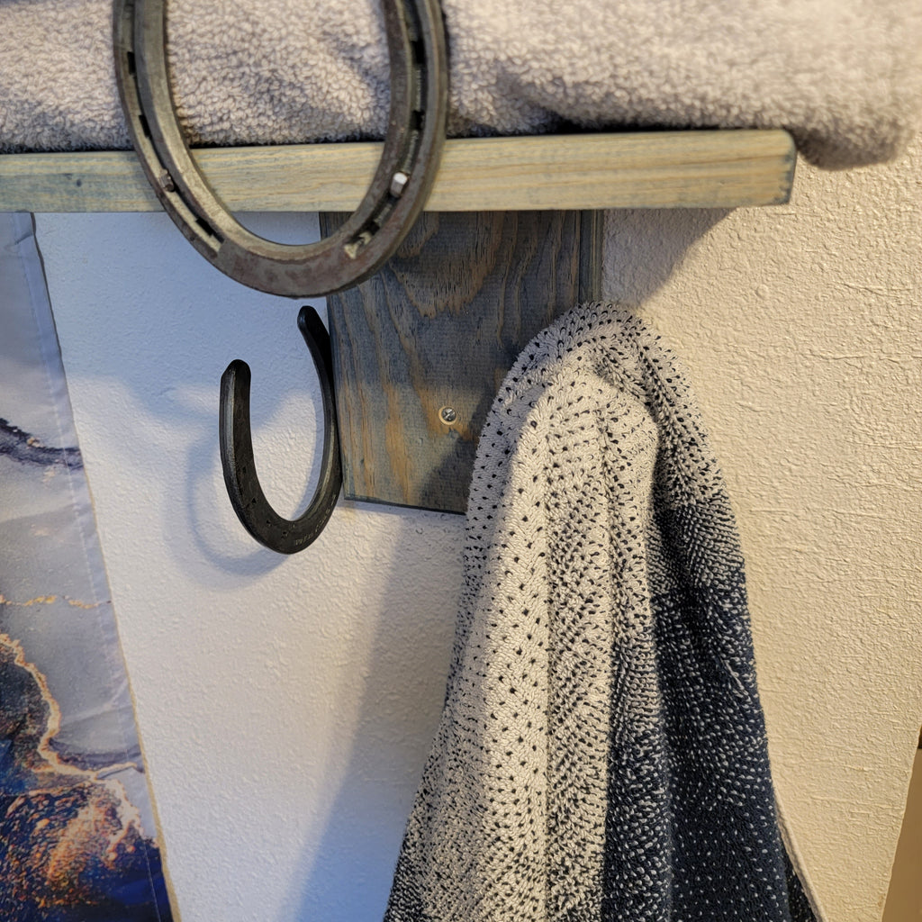 The Wash-House Rack: Heritage Bathroom Towel Organizer