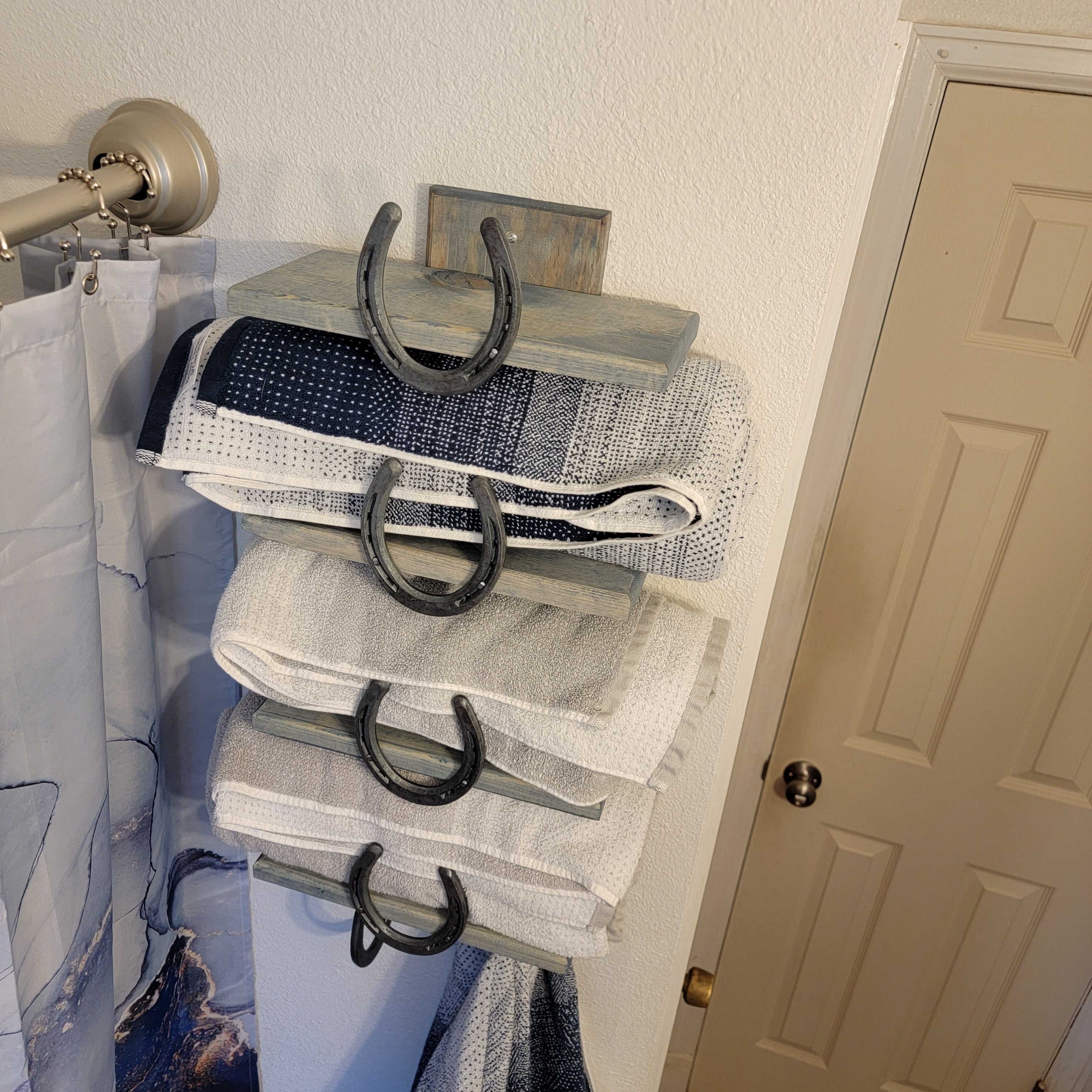 The Wash-House Rack: Heritage Bathroom Towel Organizer