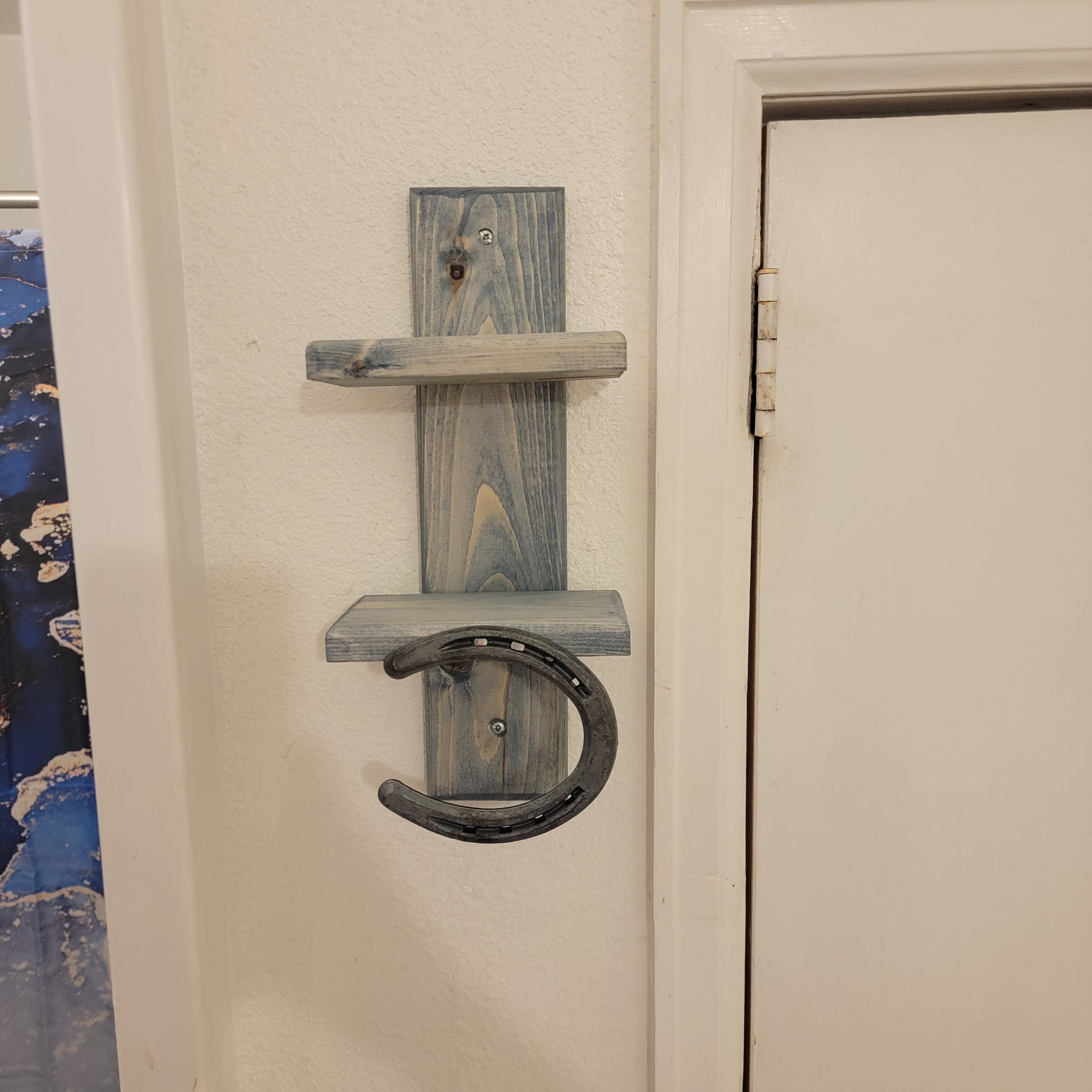 The Wrangler Hand Towel Rack: Single Horseshoe Series