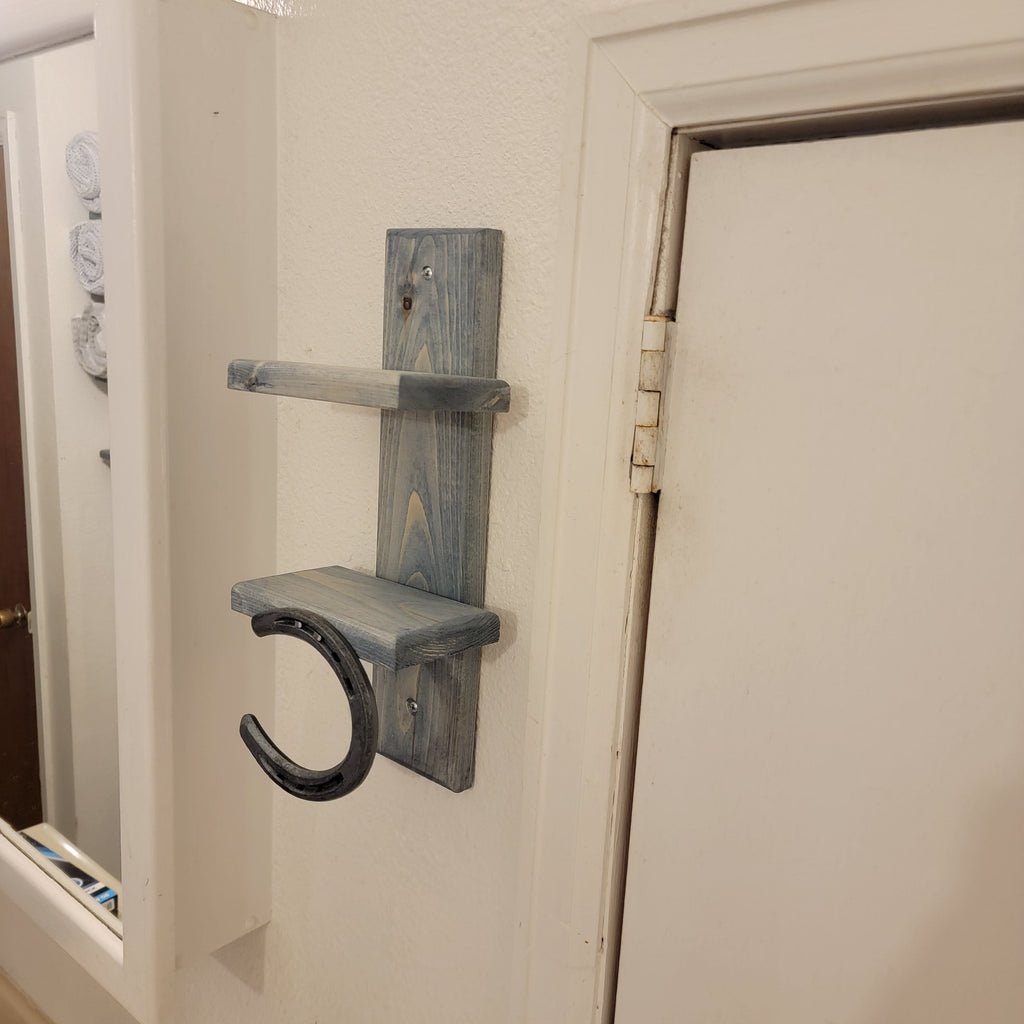 The Wrangler Hand Towel Rack: Single Horseshoe Series