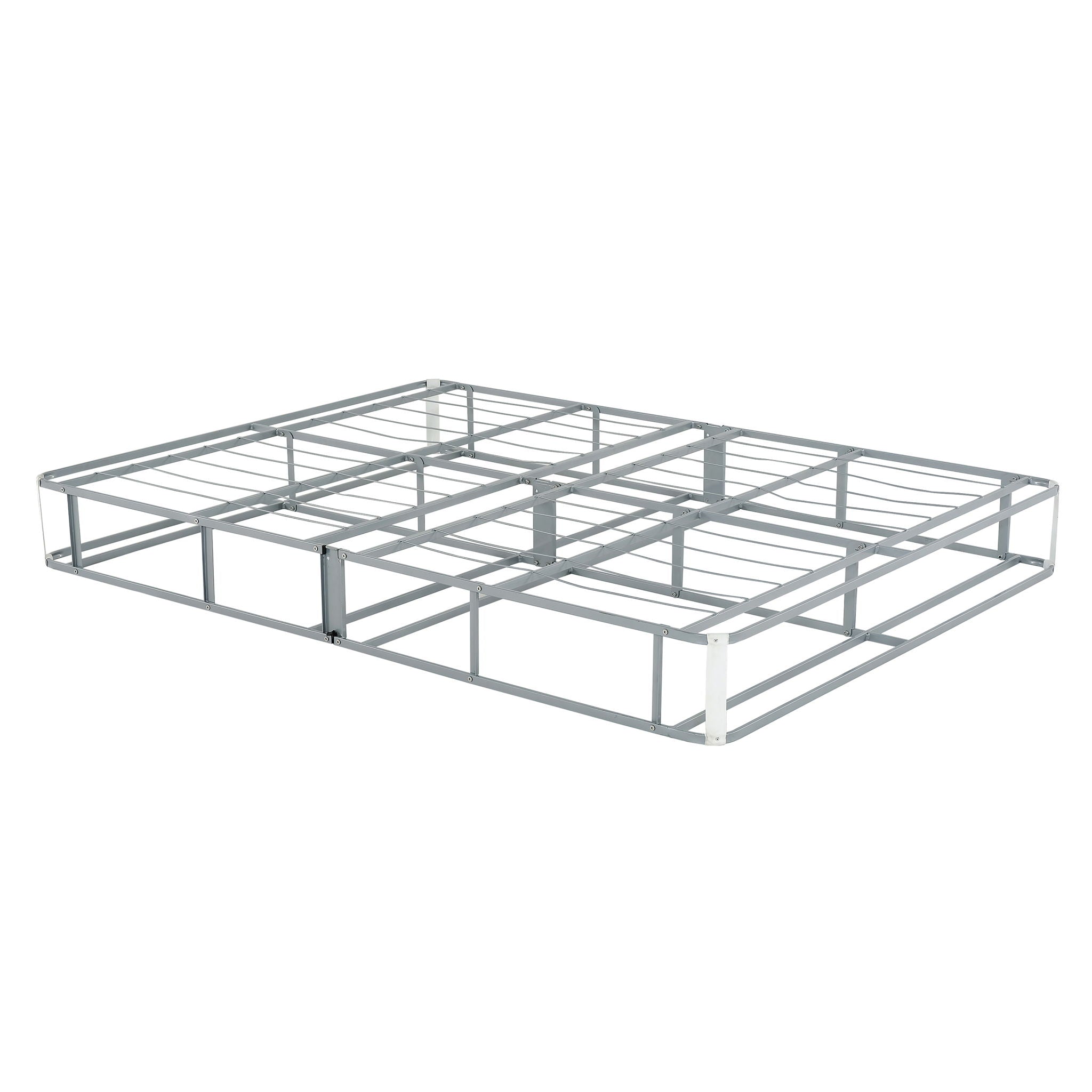 Foldable 9" Twin Size Metal Mattress Box Spring - Gray