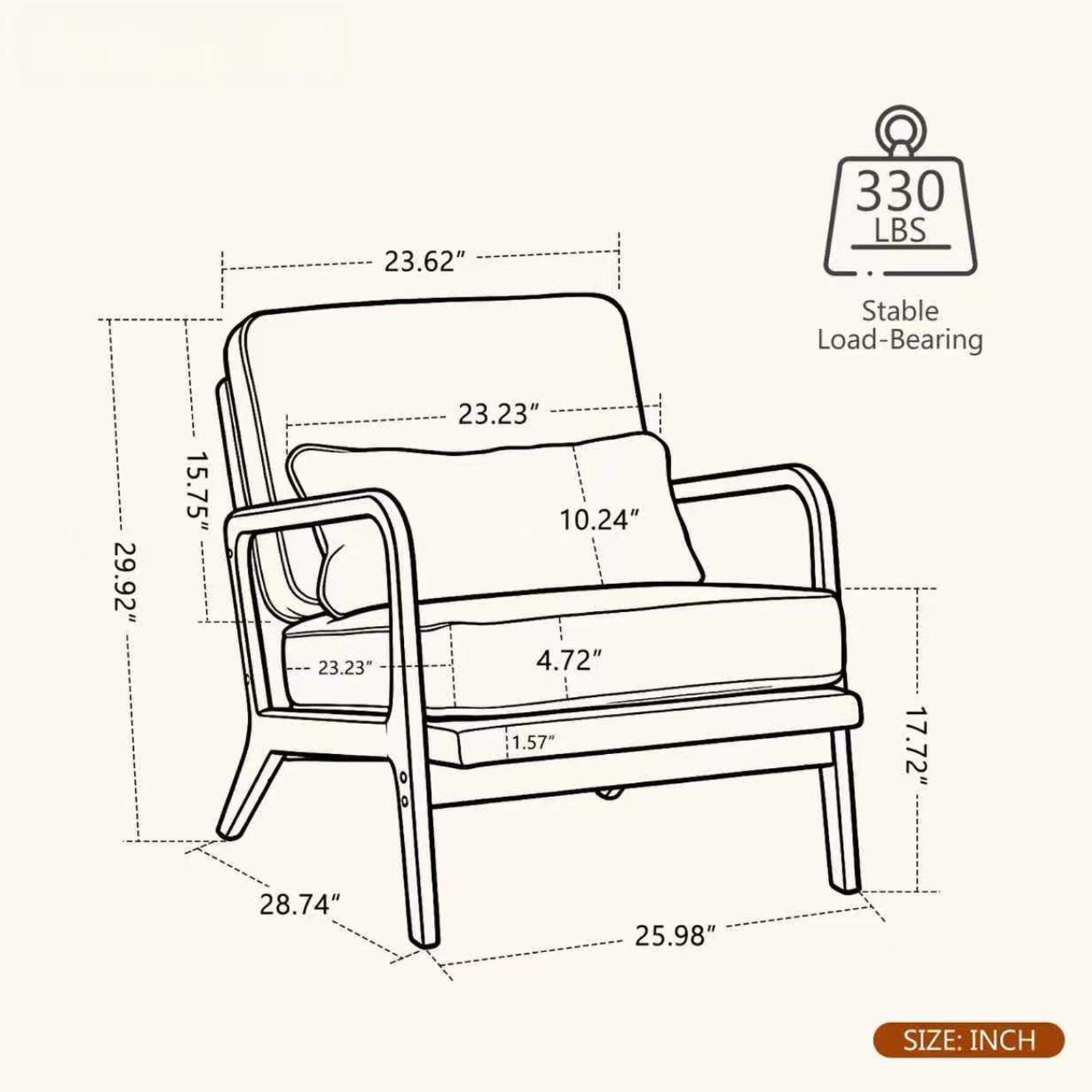 Upholstered Living Room Chair