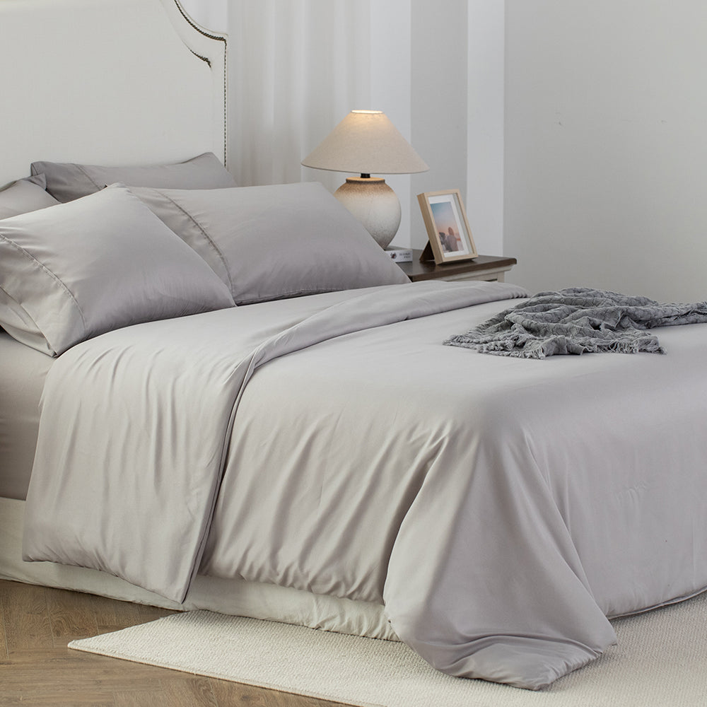Kasentex Spring Duvet Cover Bedding Set with Duvet Cover, Pillowcase, Fitted Sheet, Hypoallergenic and Breathable, Room Decor, Graduation Gifts