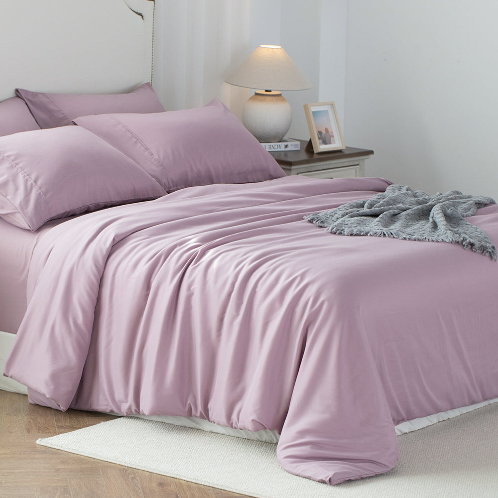 Kasentex Spring Duvet Cover Bedding Set with Duvet Cover, Pillowcase, Fitted Sheet, Hypoallergenic and Breathable, Room Decor, Graduation Gifts