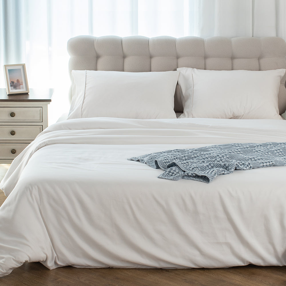Kasentex Spring Duvet Cover Bedding Set with Duvet Cover, Pillowcase, Fitted Sheet, Hypoallergenic and Breathable, Room Decor, Graduation Gifts
