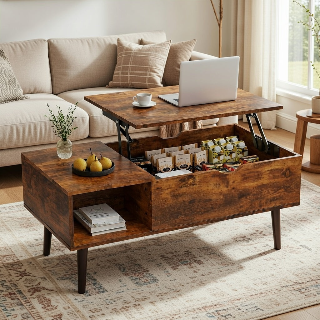 Lift Top Coffee Table with Storage,