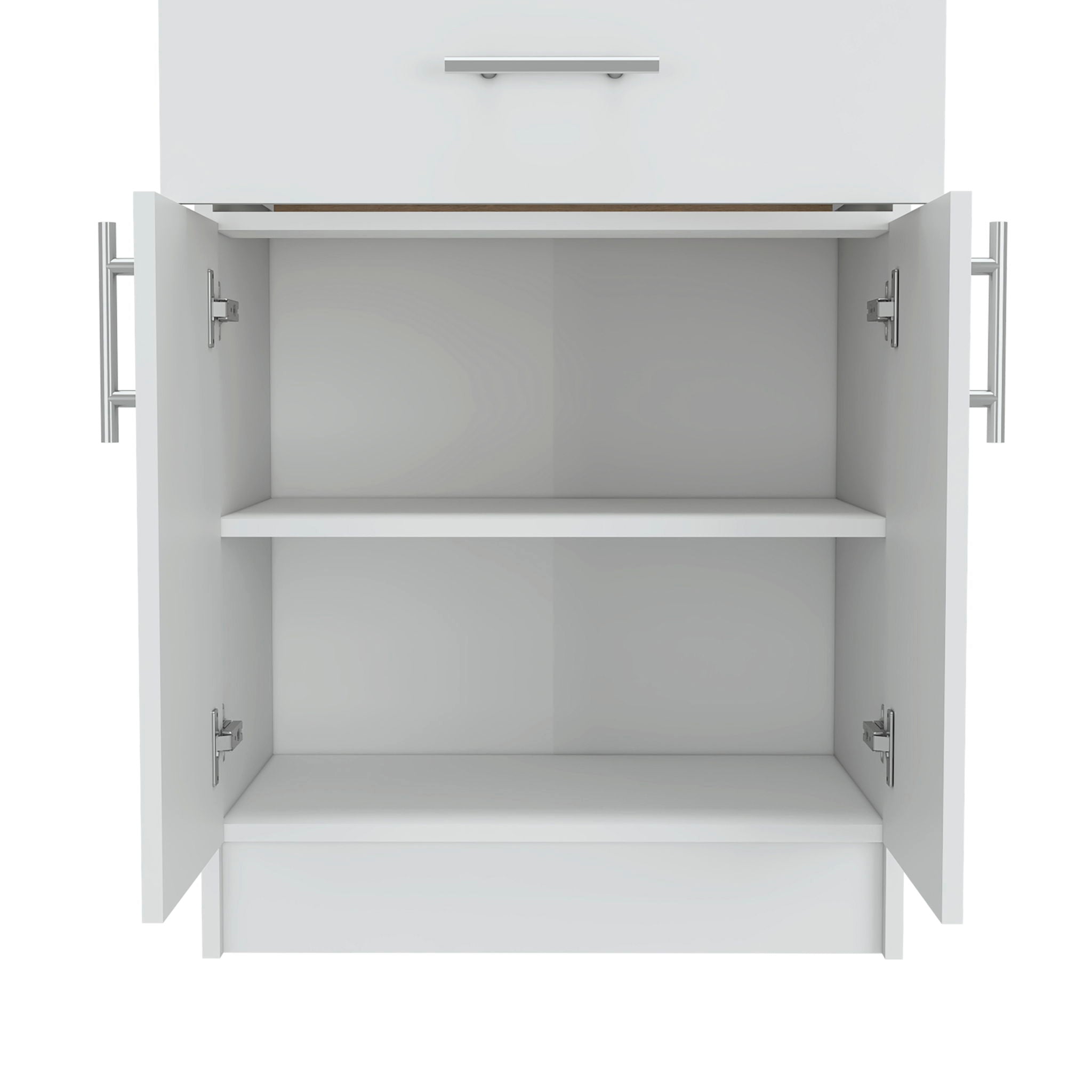 Pantry Organizer Cabinet One Drawer, Two Interior Shelves, Two Doors -