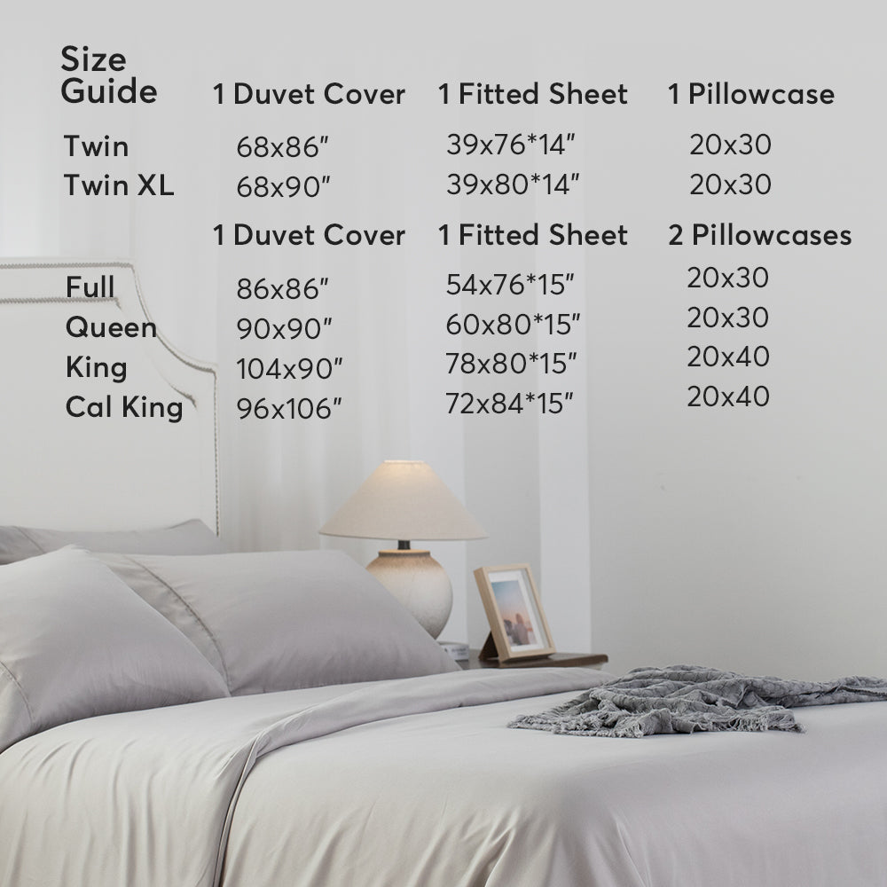 Kasentex Spring Duvet Cover Bedding Set with Duvet Cover, Pillowcase, Fitted Sheet, Hypoallergenic and Breathable, Room Decor, Graduation Gifts