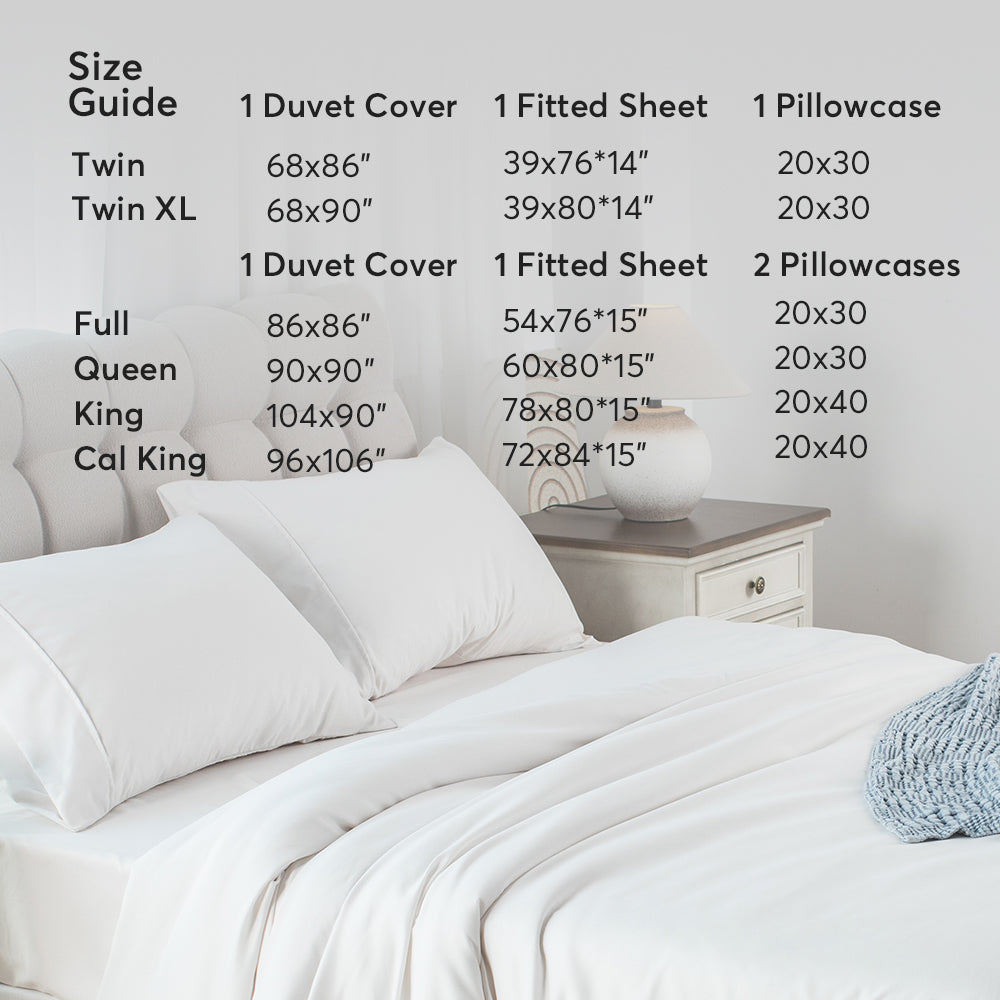 Kasentex Spring Duvet Cover Bedding Set with Duvet Cover, Pillowcase, Fitted Sheet, Hypoallergenic and Breathable, Room Decor, Graduation Gifts