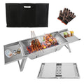 3 In 1 Foldable Charcoal Grill Fire Pit Slow Cooker