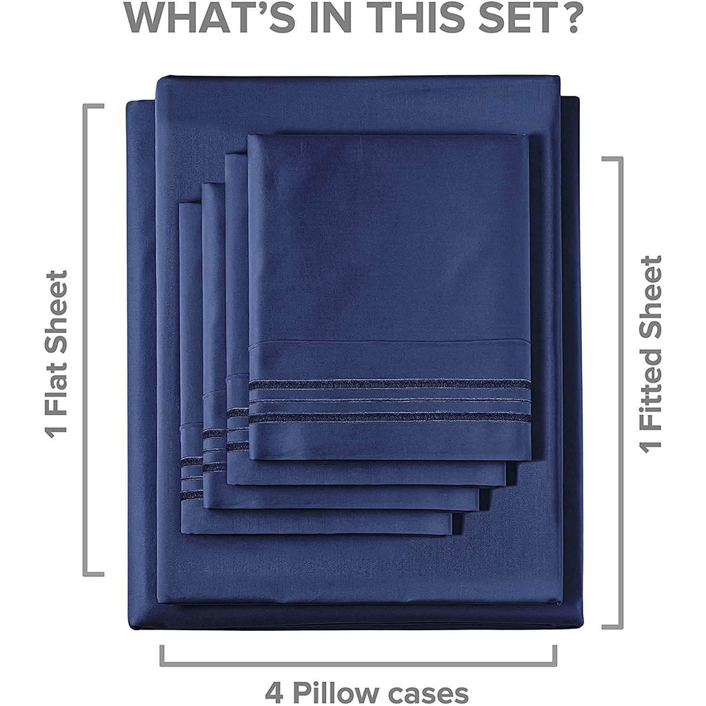6-Piece Set: Hotel Luxury Bed Sheets