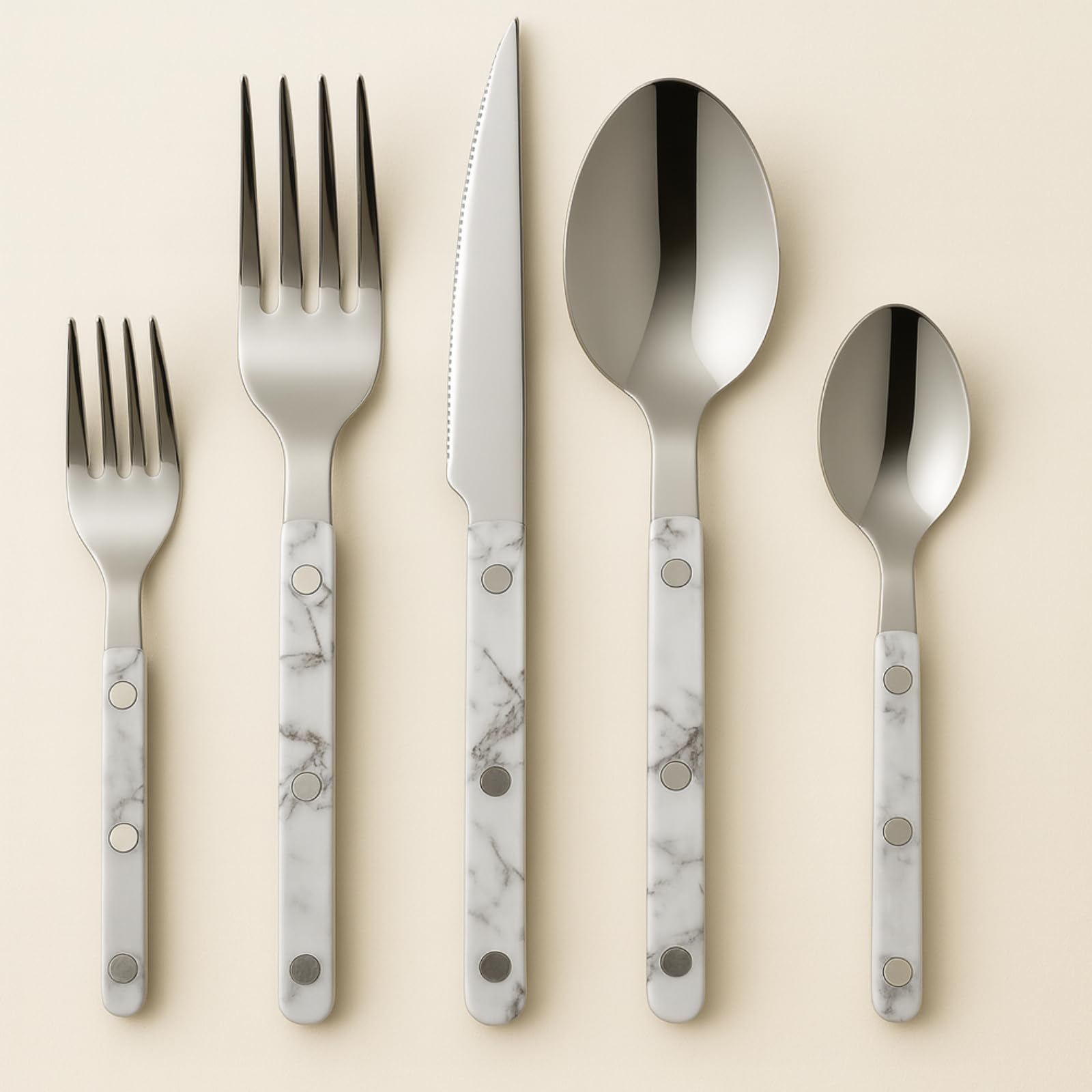 Khen 20-Piece Cutlery Set – Includes Dinner Knives, Forks, Spoons
