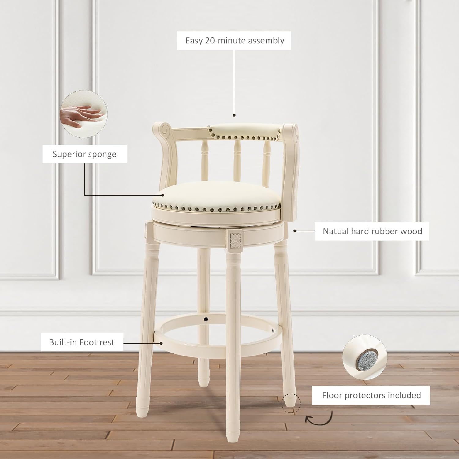 Wooden Bar Stool