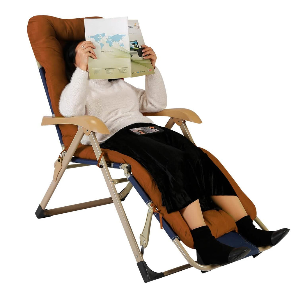 67x22in Chaise Lounger Cushion Recliner Rocking Chair Sofa