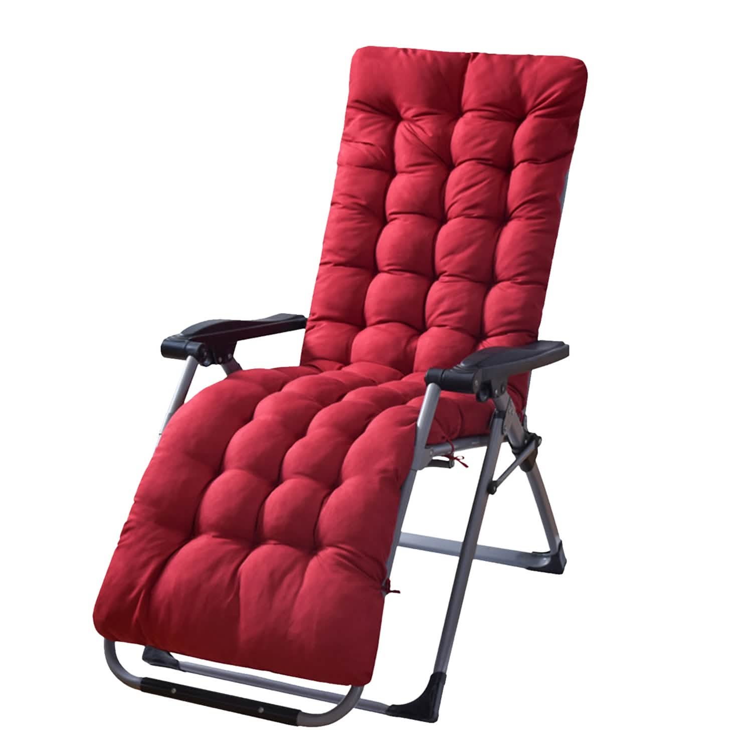 67x22in Chaise Lounger Cushion Recliner Rocking Chair Sofa