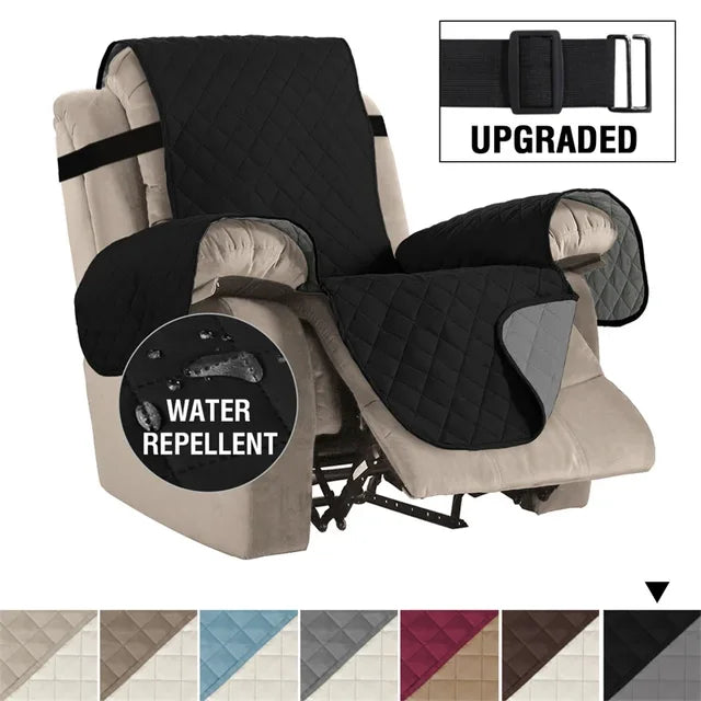 Waterproof Recliner Cover Snap Fixed Pet Dog Kids Sofa Mat Couch Slipcovers