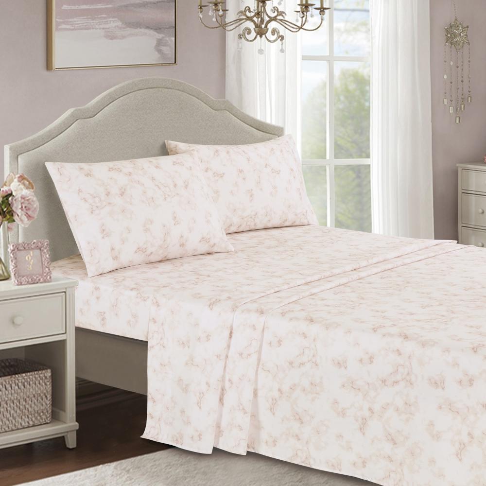 Closeout - 7 Piece Abstract Print Comforter Set with Bed Sheet Set, 22896