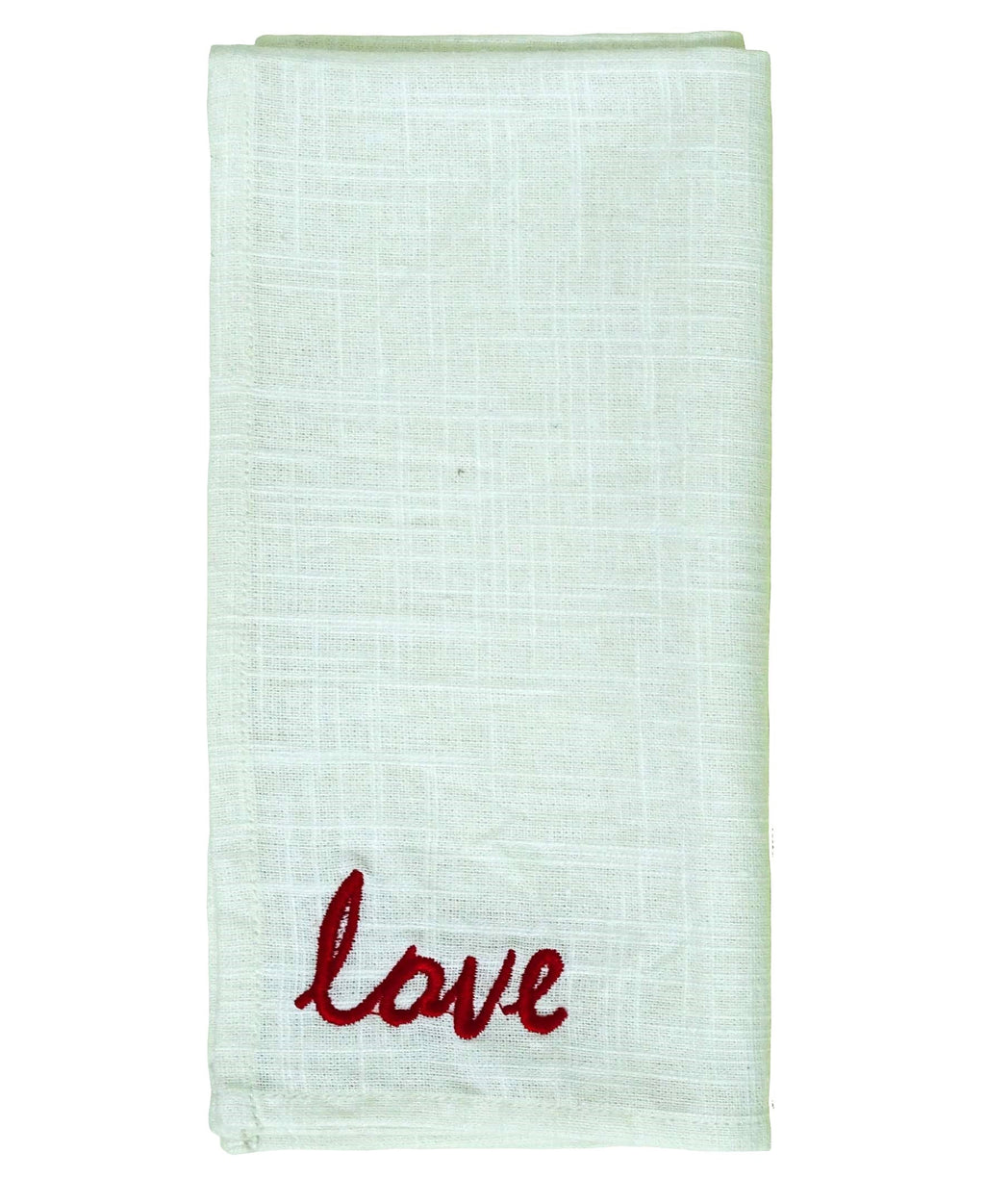 Table Cloth Napkins Set of 4 Red Embroidery