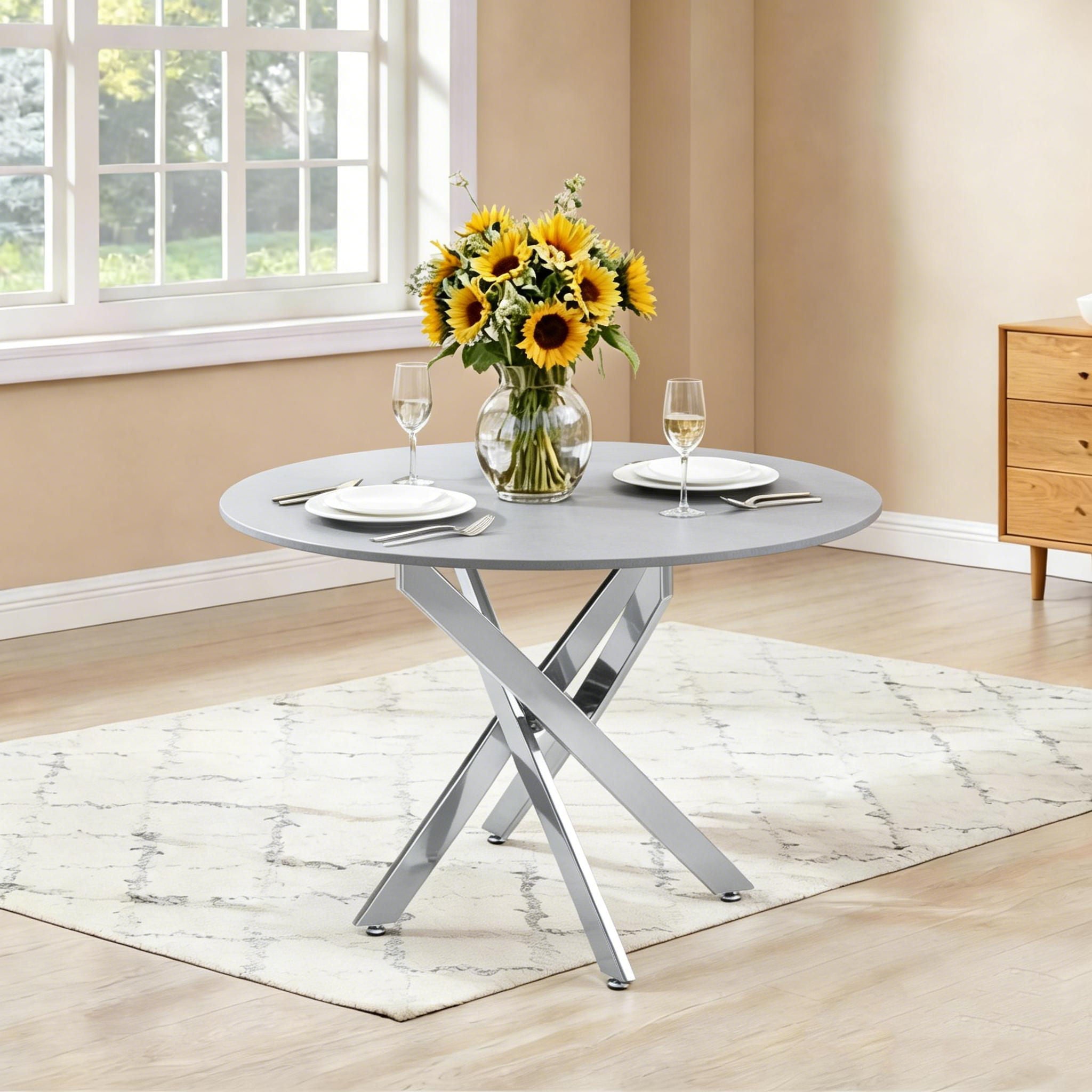 Modern Round Table For Dining Room