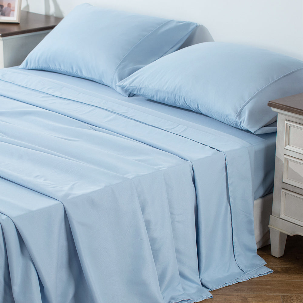 Kasentex Spring Soft Sheet Bedding Set in Deep Pocket, Hypoallergenic and Breathable, Room Decor, Graduation Gifts