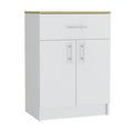 Pantry Organizer Cabinet One Drawer, Two Interior Shelves, Two Doors -