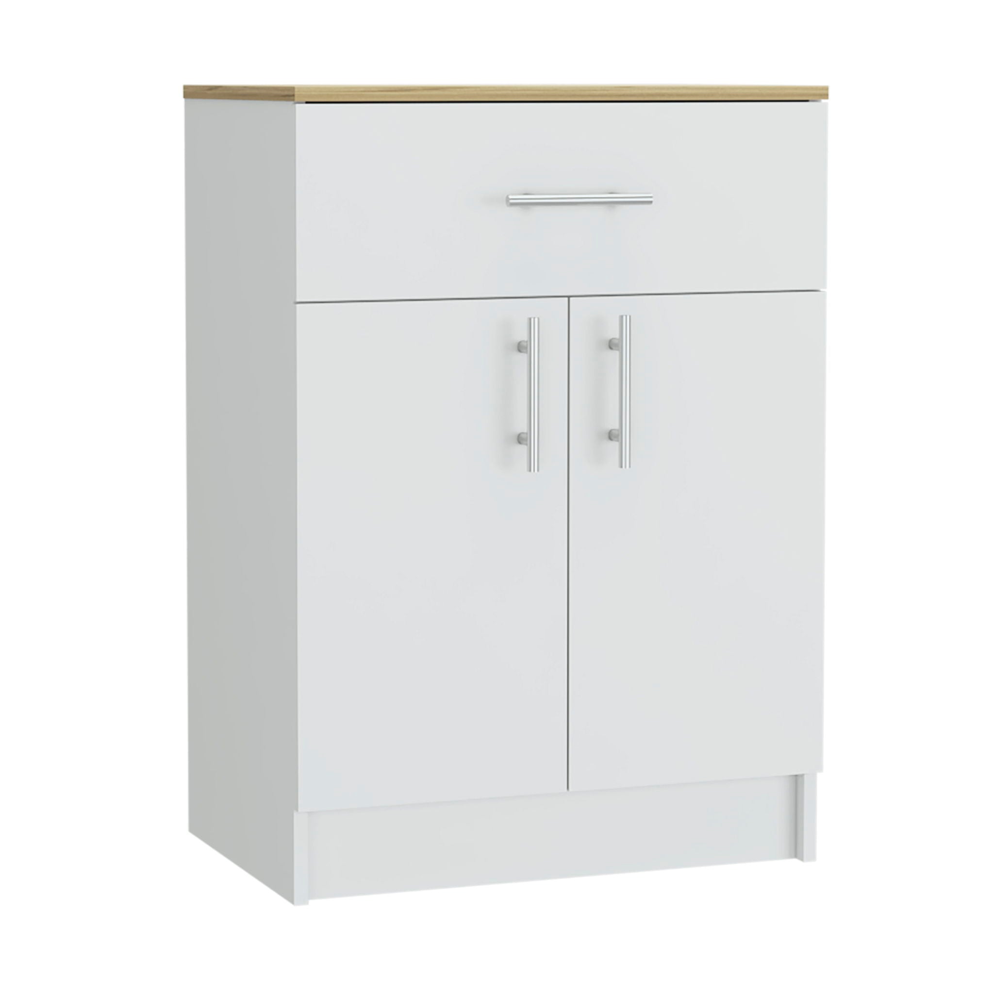 Pantry Organizer Cabinet One Drawer, Two Interior Shelves, Two Doors -