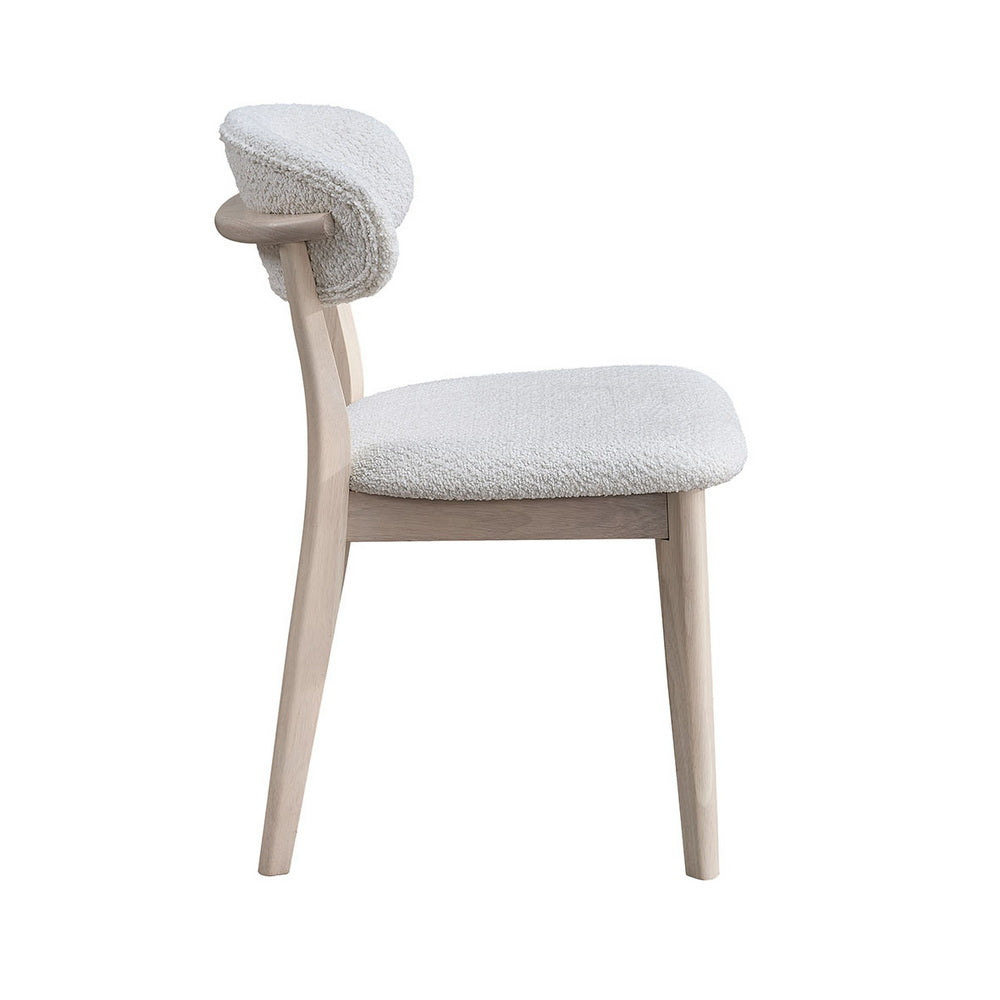 ACTU Scandinavian Dining Table Set with Upholstered Chairs for Small Spaces (Seats 4–6)