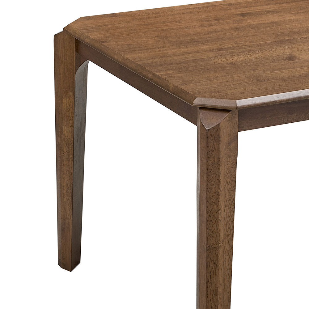 ACTU 59” Solid Wood Mid-Century Modern Dining Table Set for Small Spaces (Seats 4–6)