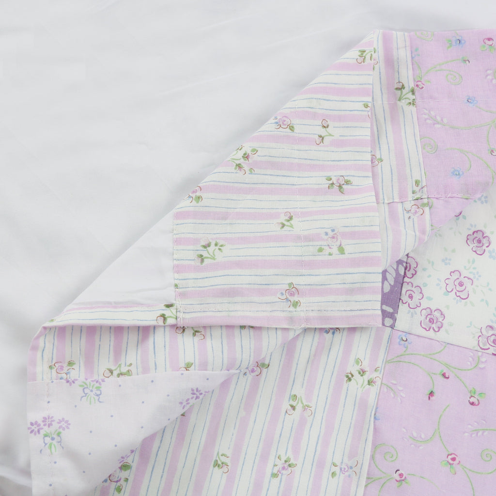 Love of Lilac Lavender Floral Patchwork Purple Window Curtain Panel/Drapes
