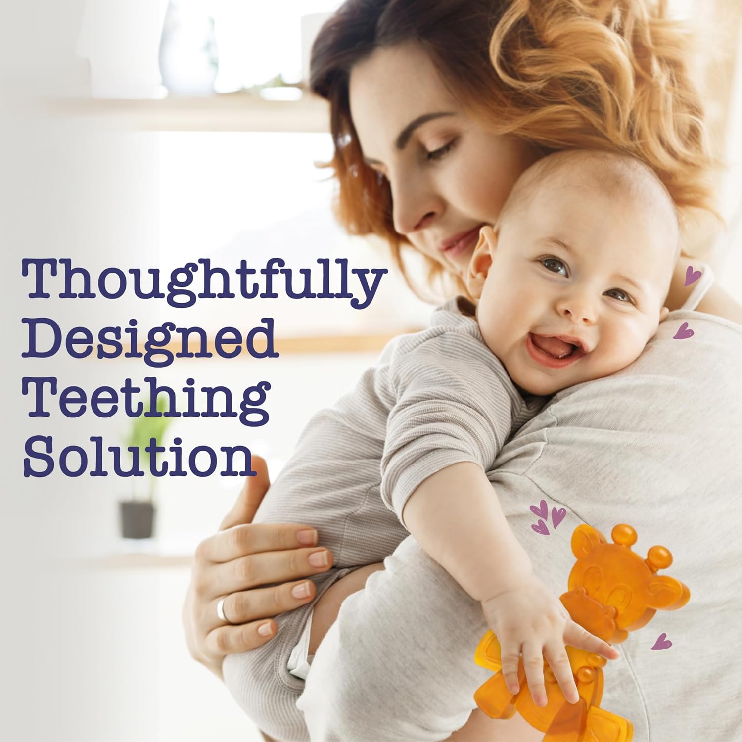 The Little Bamber - Natural Rubber & Baltic Amber Teething Toy