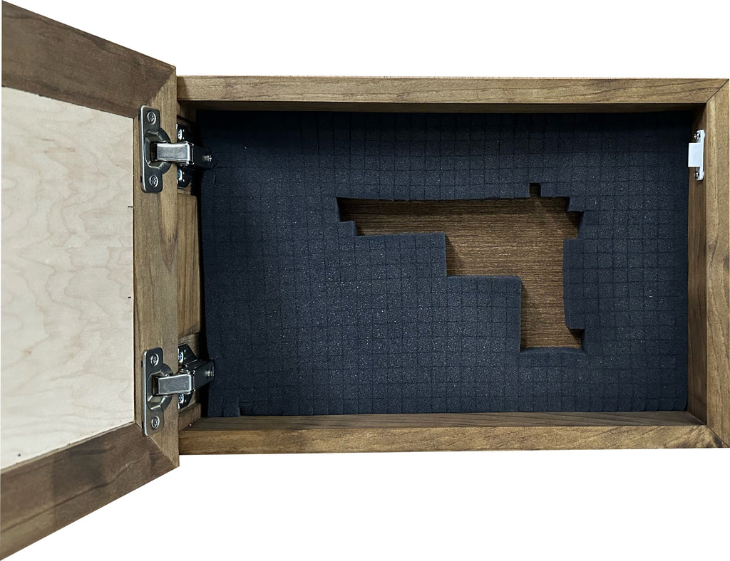 We The People Constitution Gun Concealment Furniture - Handcrafted Hidden Gun Storage Wall Decor - Hidden Safe Furniture with Magnetic Lock for Quick Access & Storage - Made in USA