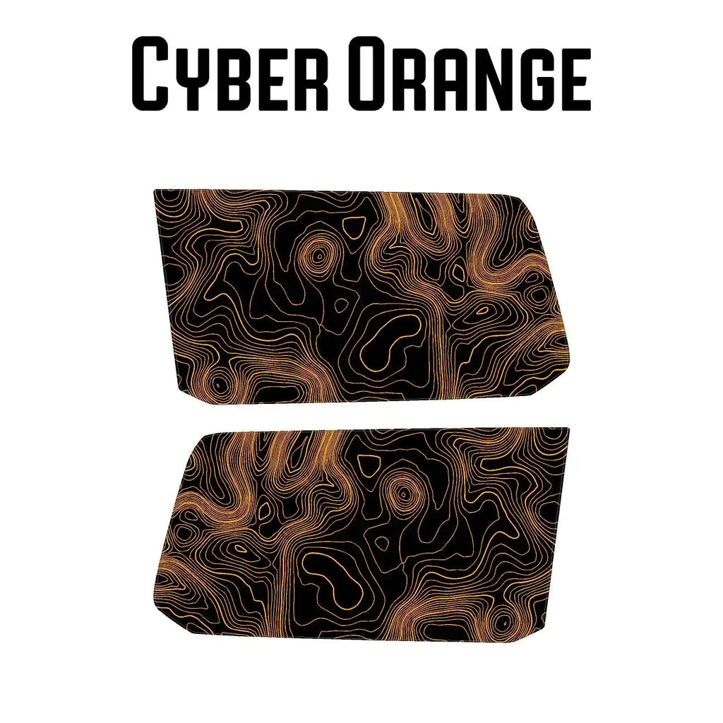 Topographic Rear Window Map Overlays V3 (Perforated) - 2025+ 4Runner