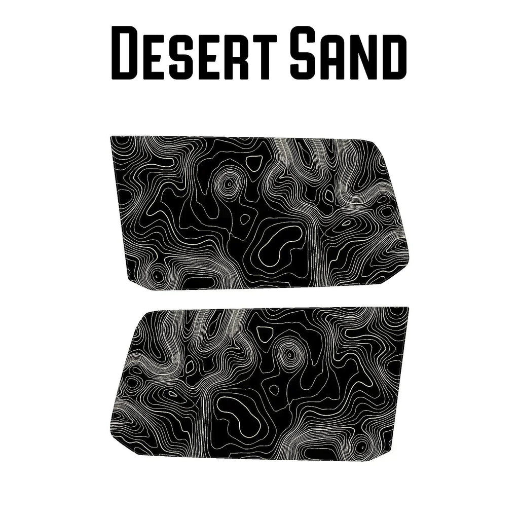 Topographic Rear Window Map Overlays V3 (Perforated) - 2025+ 4Runner