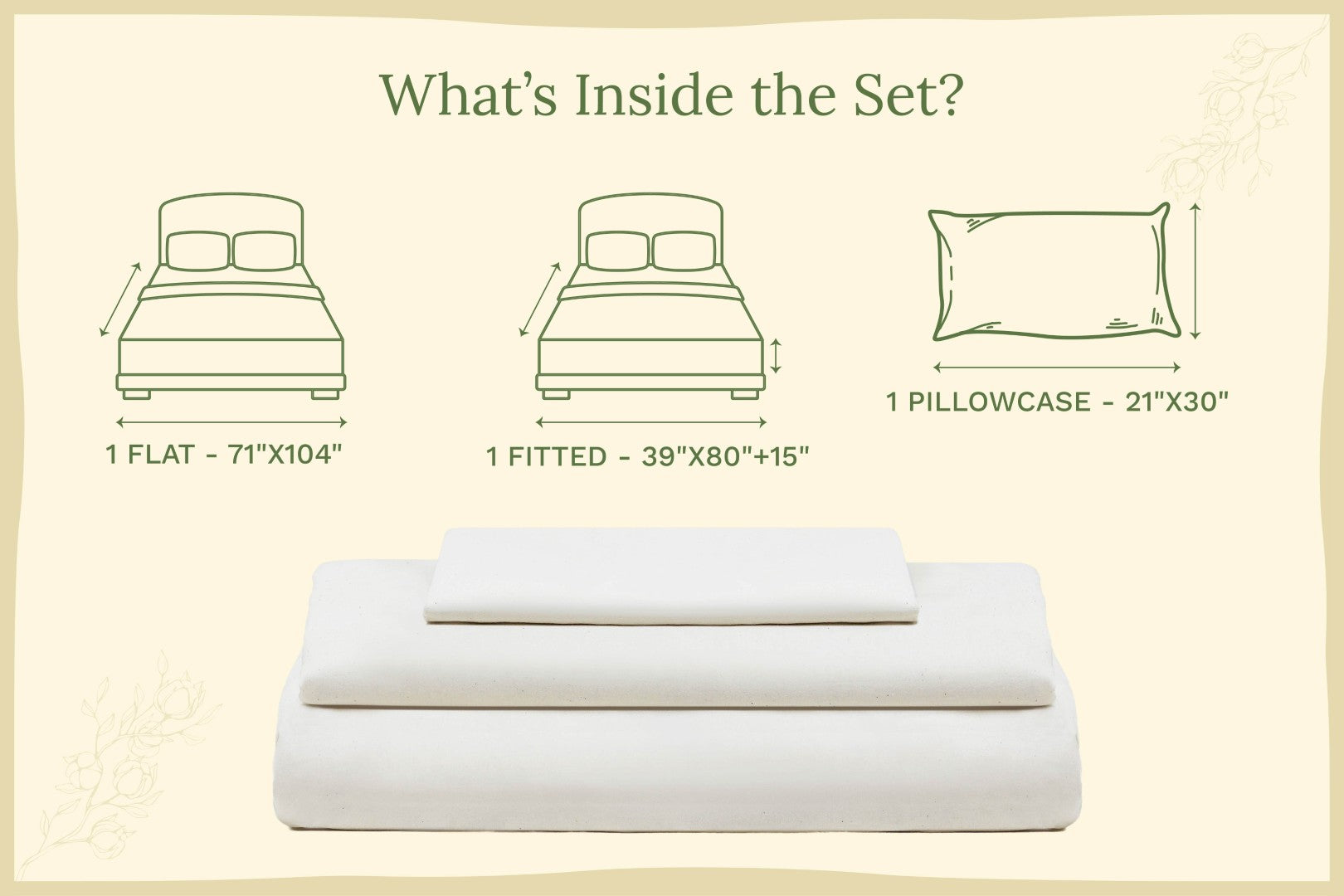 Organic Sateen Bed Sheets Set