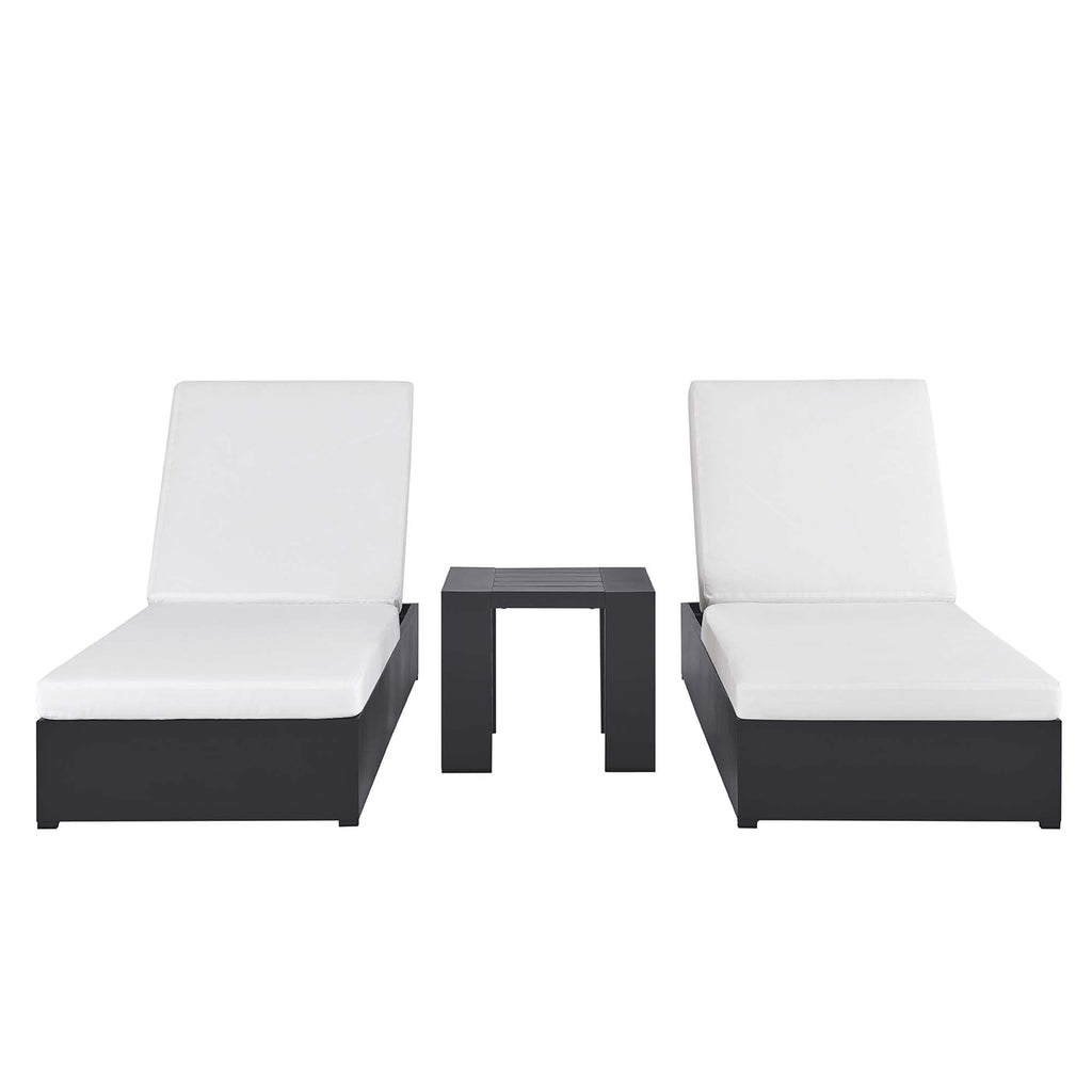 Tahoe 3-Piece Outdoor Patio Chaise Lounge Set