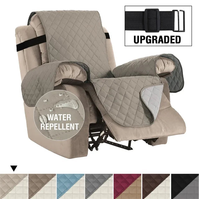 Waterproof Recliner Cover Snap Fixed Pet Dog Kids Sofa Mat Couch Slipcovers