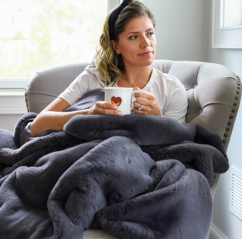Luxury Indoor Large Blanket with Waterproof Backing | Pretty Rugged