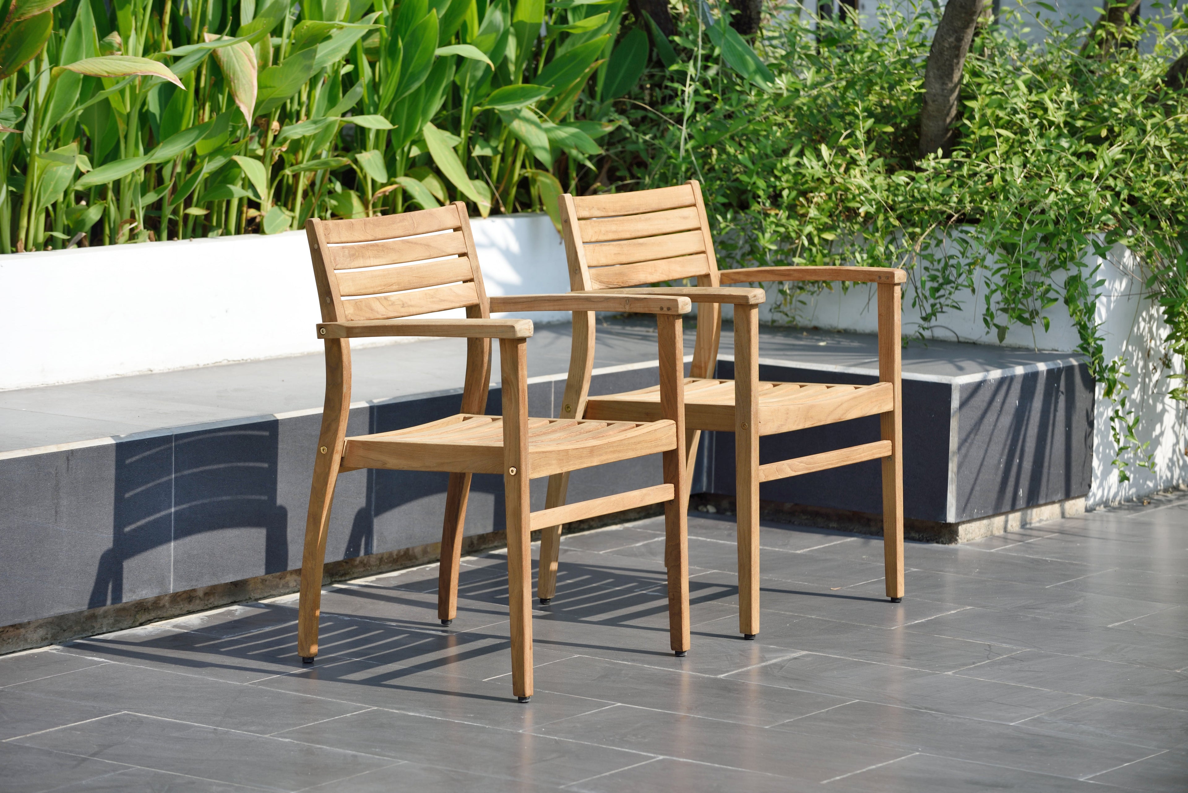 Julien FSC Certified Teak Wood Outdoor Patio Extendable Dining Set
