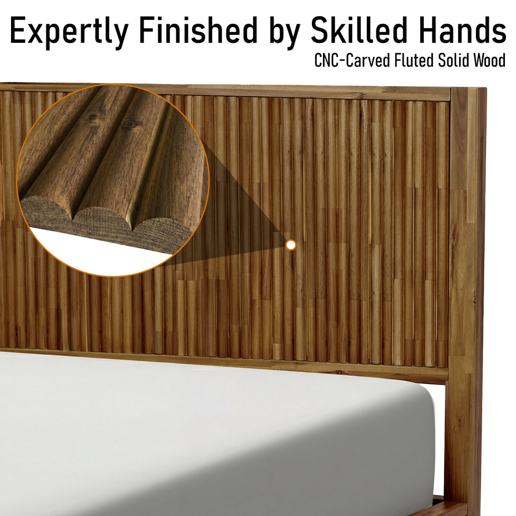 Bosk Solid Wood Bed Frame