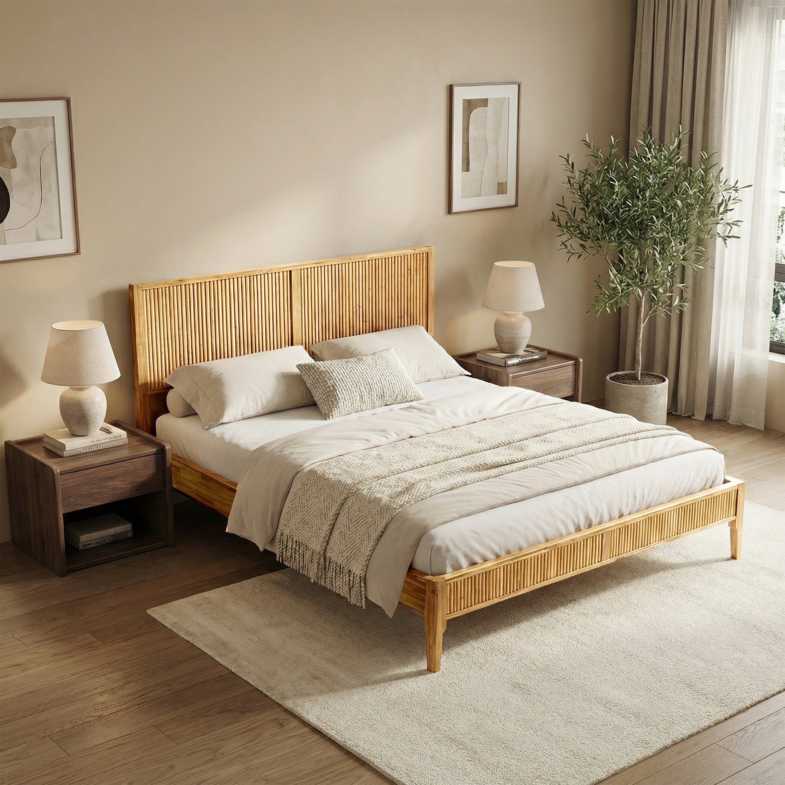 Bosk Solid Wood Bed Frame