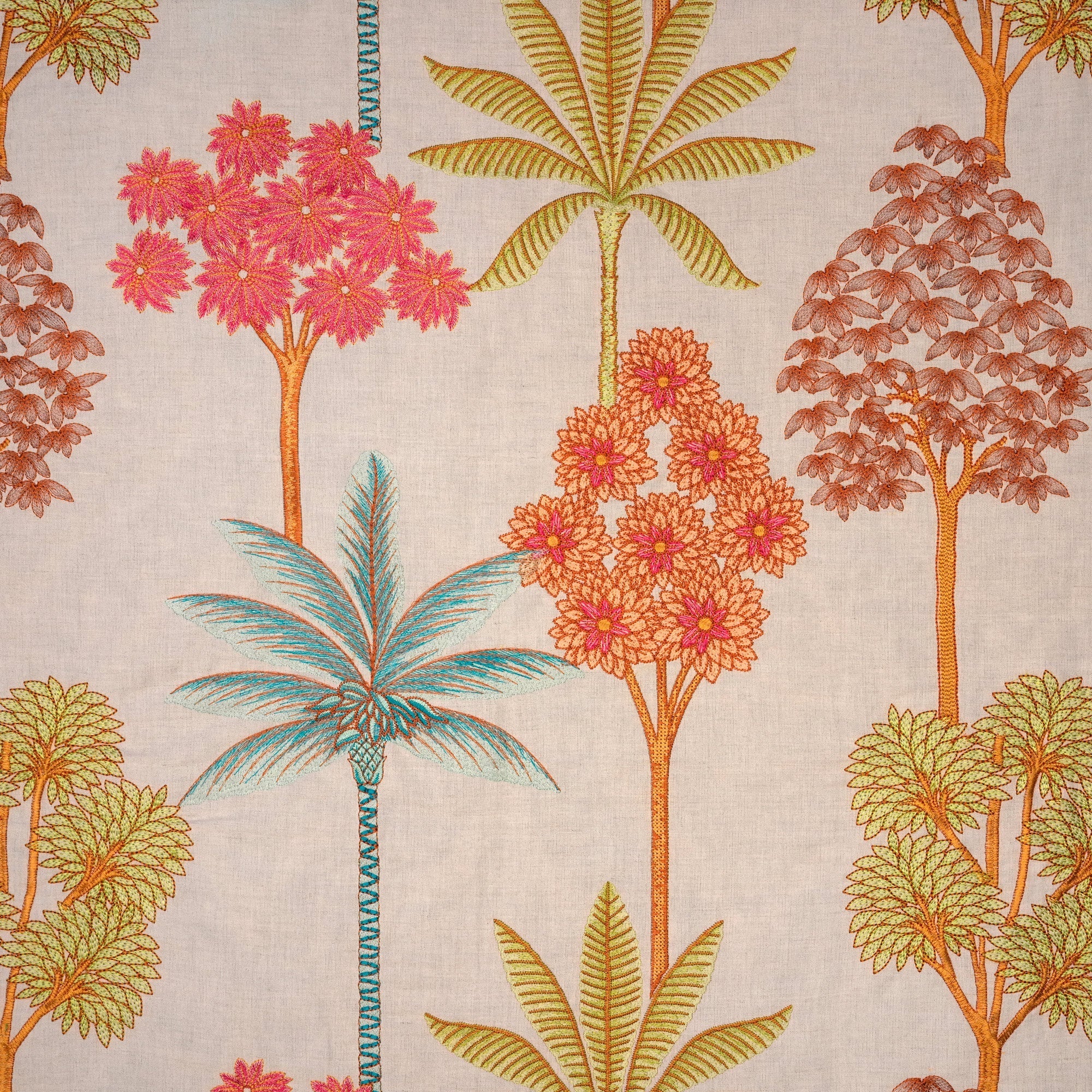 HERMOSA - CREWEL EMBROIDERY FABRIC, PERFECT FOR CURTAINS and DRAPERIES