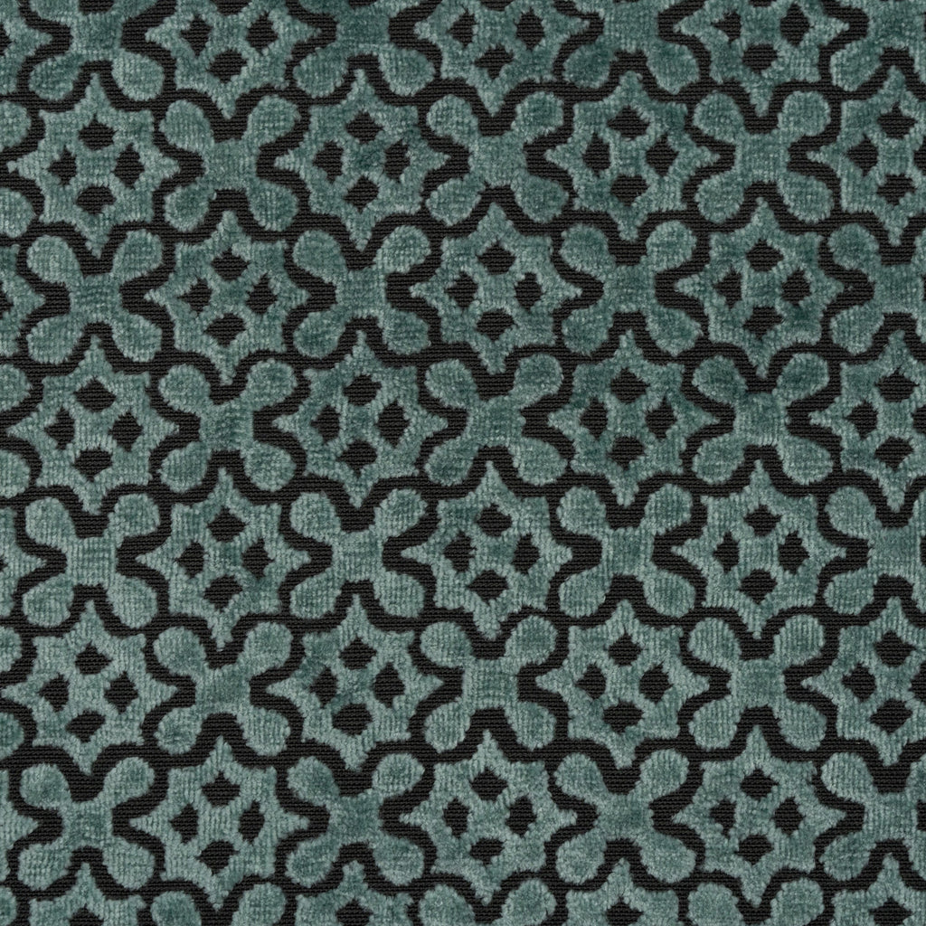 JIGSAW - BORNOUT VELVET DRAPERY, WINDOW CURTAIN AND UPHOLSTERY FABRIC BY THE YARD